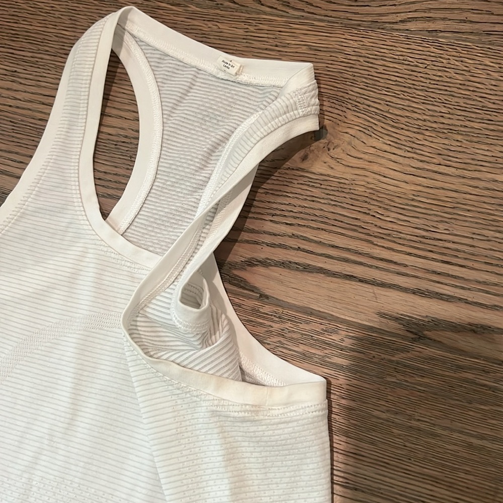 lululemon athletica White Racerback Tank - Picture 4 of 5